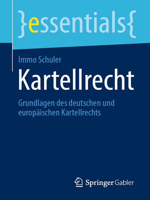 Title details for Kartellrecht by Immo Schuler - Available